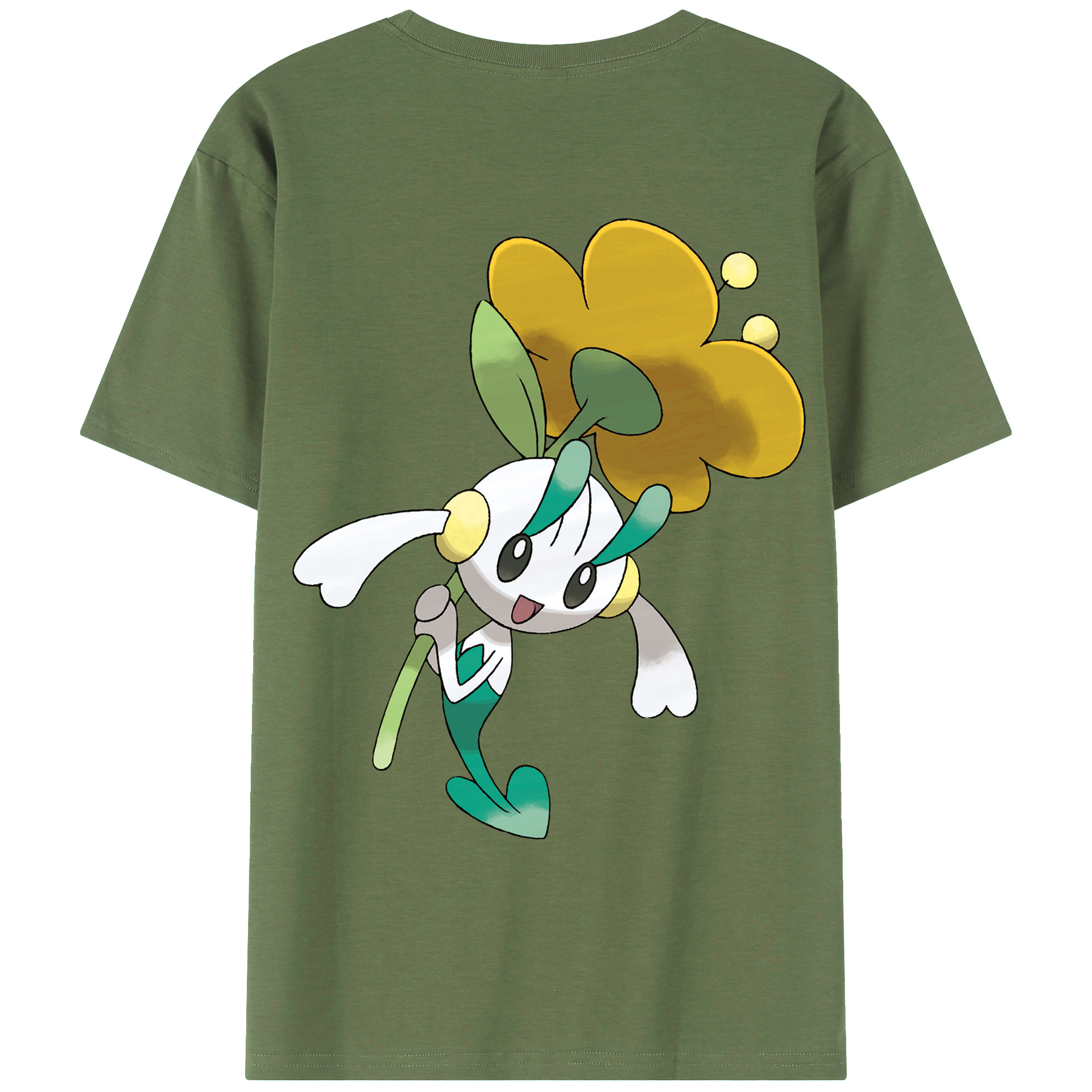 （画像用） ポケットモンスター Pokémon 綿100％ メンズ半袖Tシャツ（バックプリント） 通気性